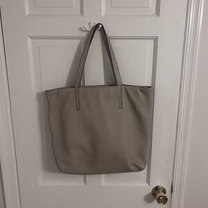 Kate Spade Pebbled Leather Gray Tote Bag